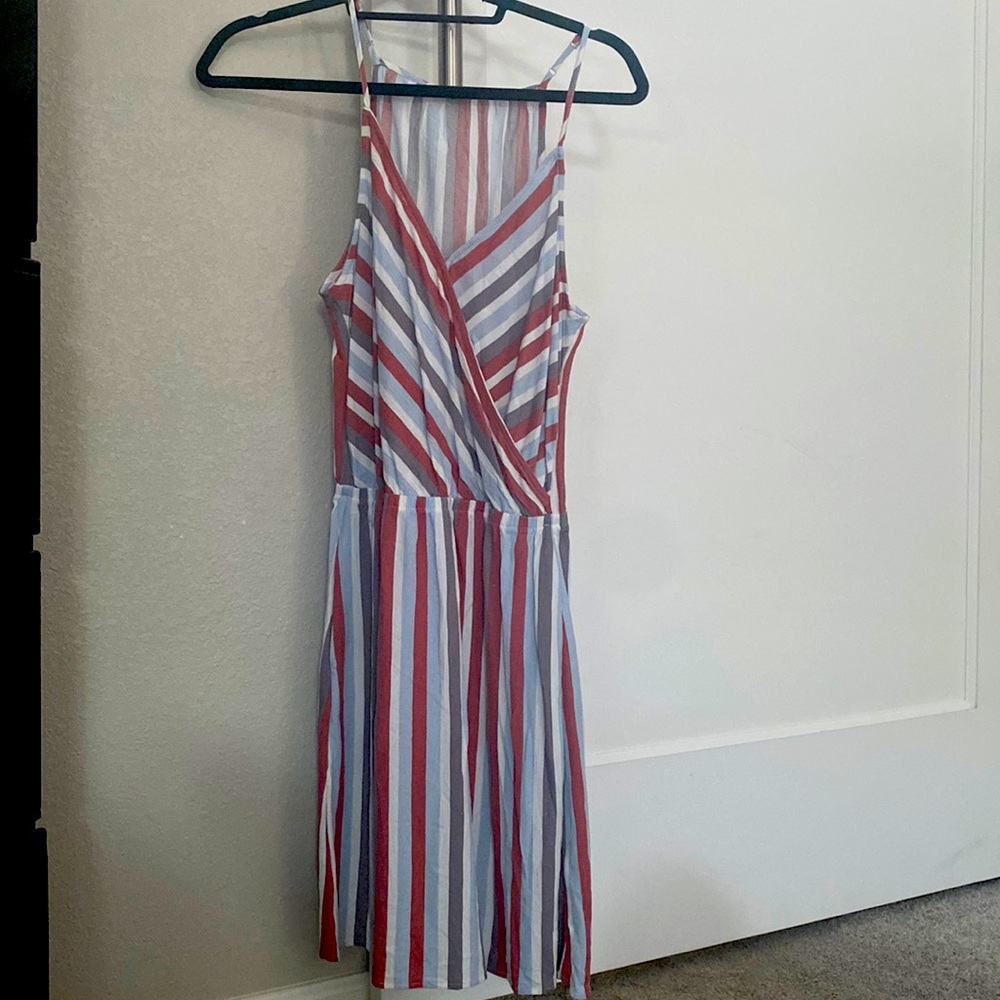 Brand new small dress , flowy cross front